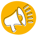 Speaker icon yellow